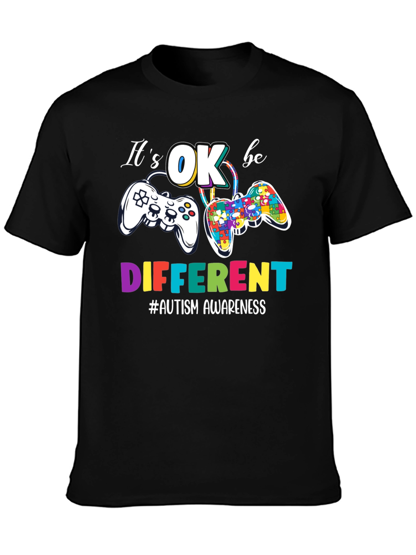 Its OK be DIFFERENT Autism Awareness Gaming T-Shirt