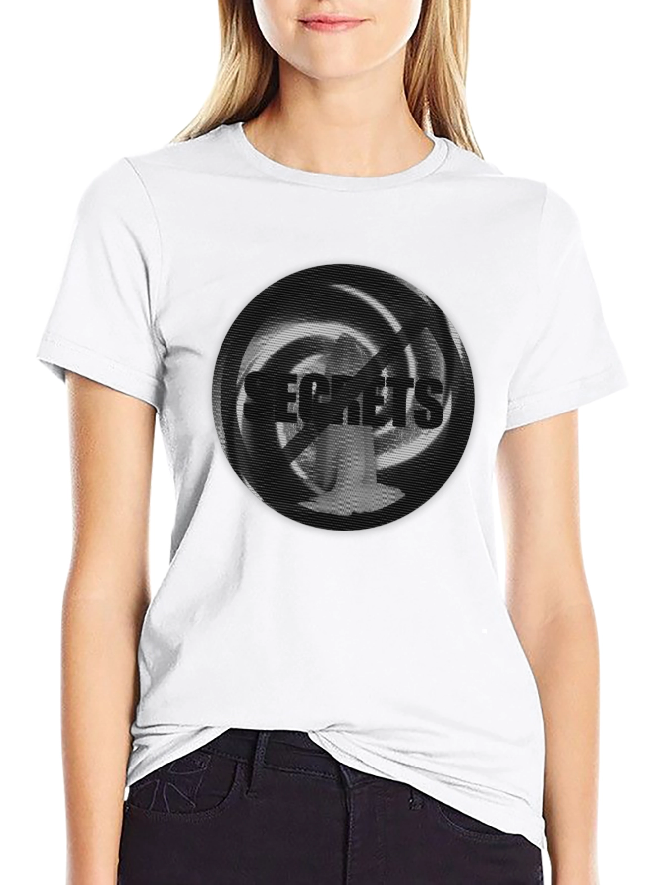 Secrets Graphic Black T-Shirt