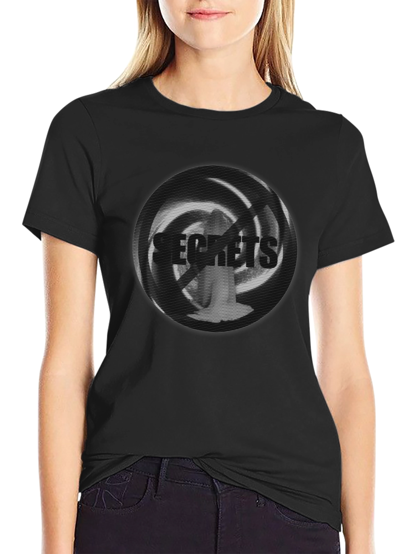 Secrets Graphic Black T-Shirt