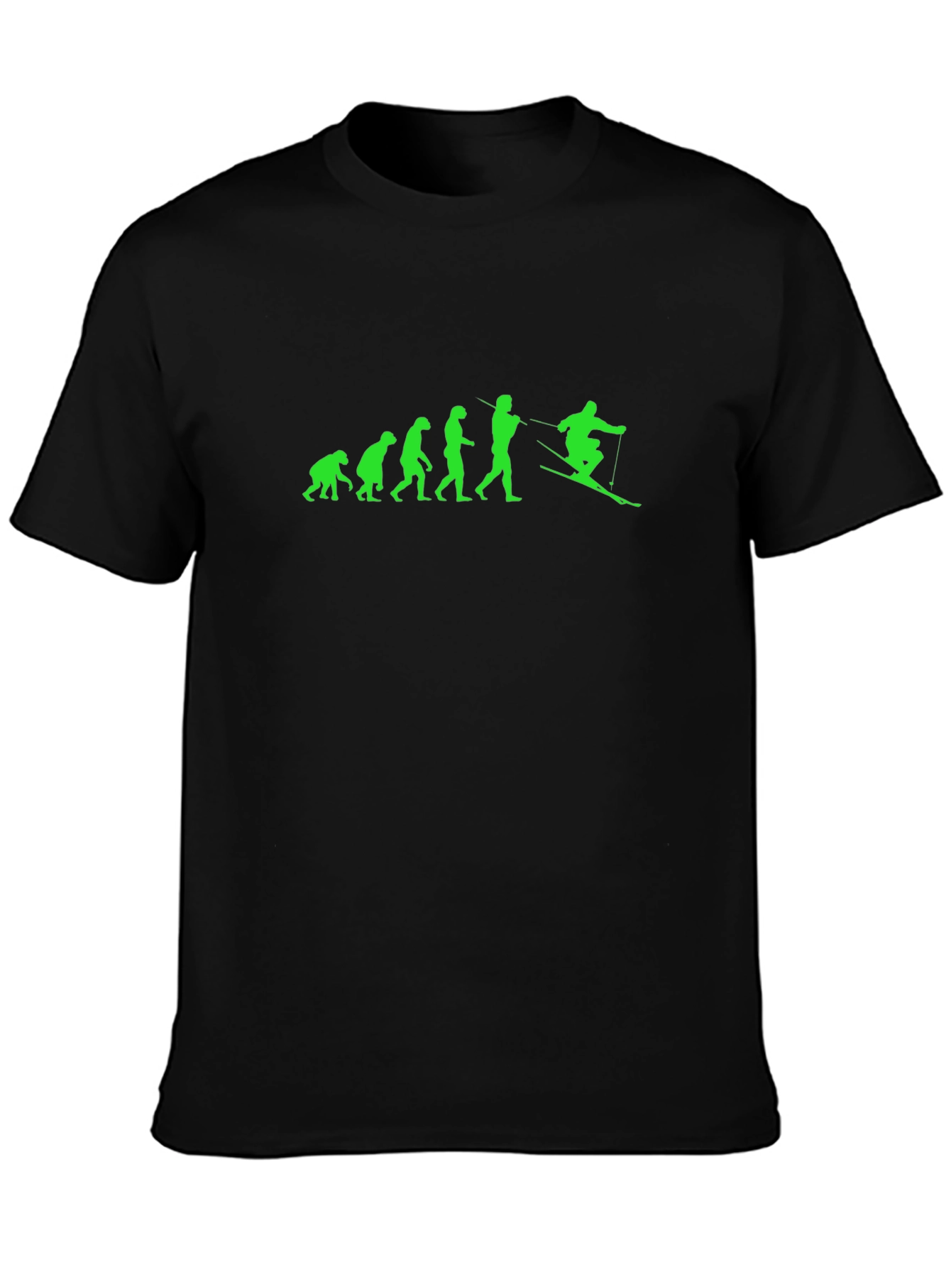 Evolution Ski T-Shirt - Funny Skiing Gift
