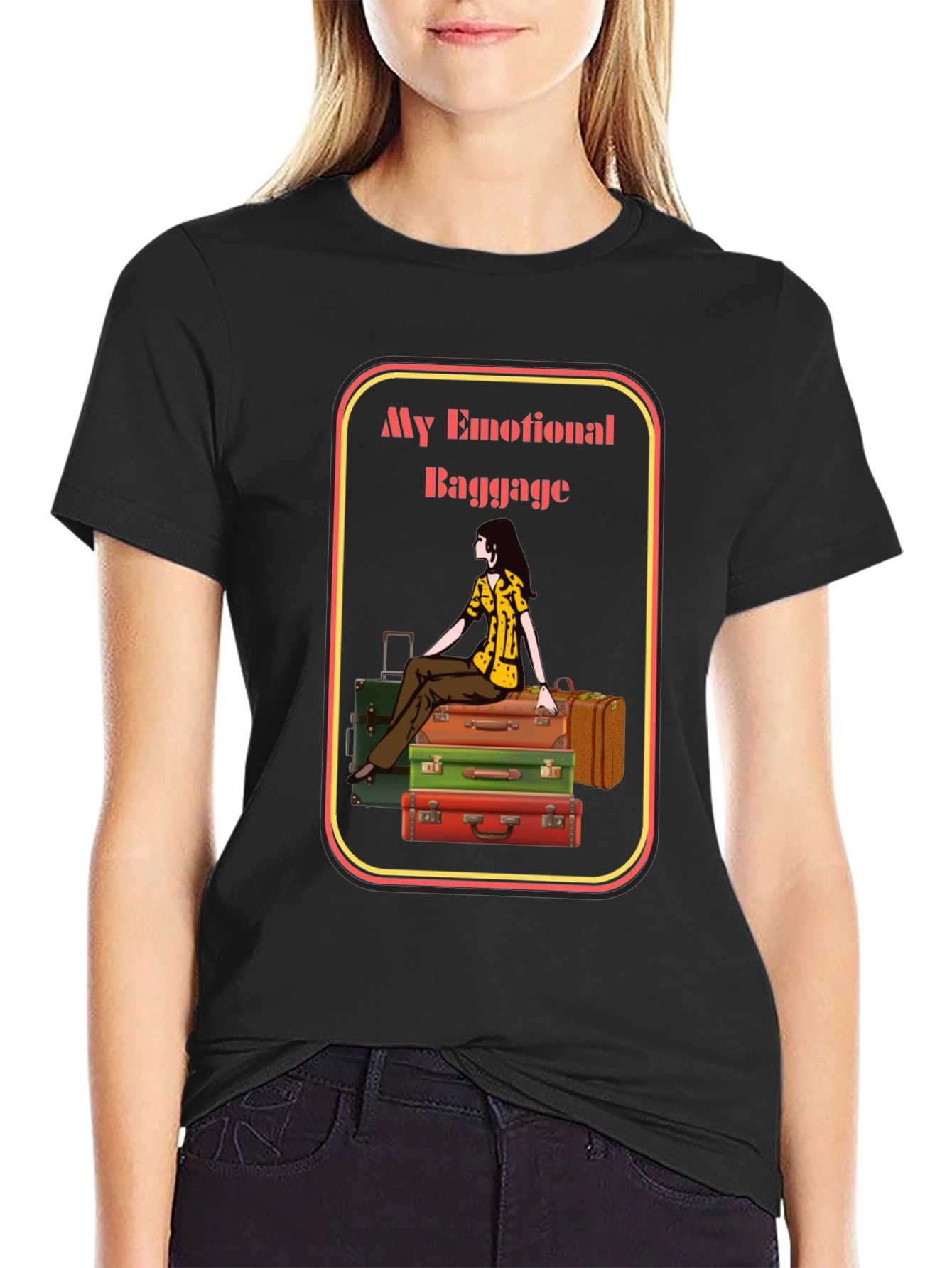 Emotional Baggage Graphic Tee - Unique T-Shirt