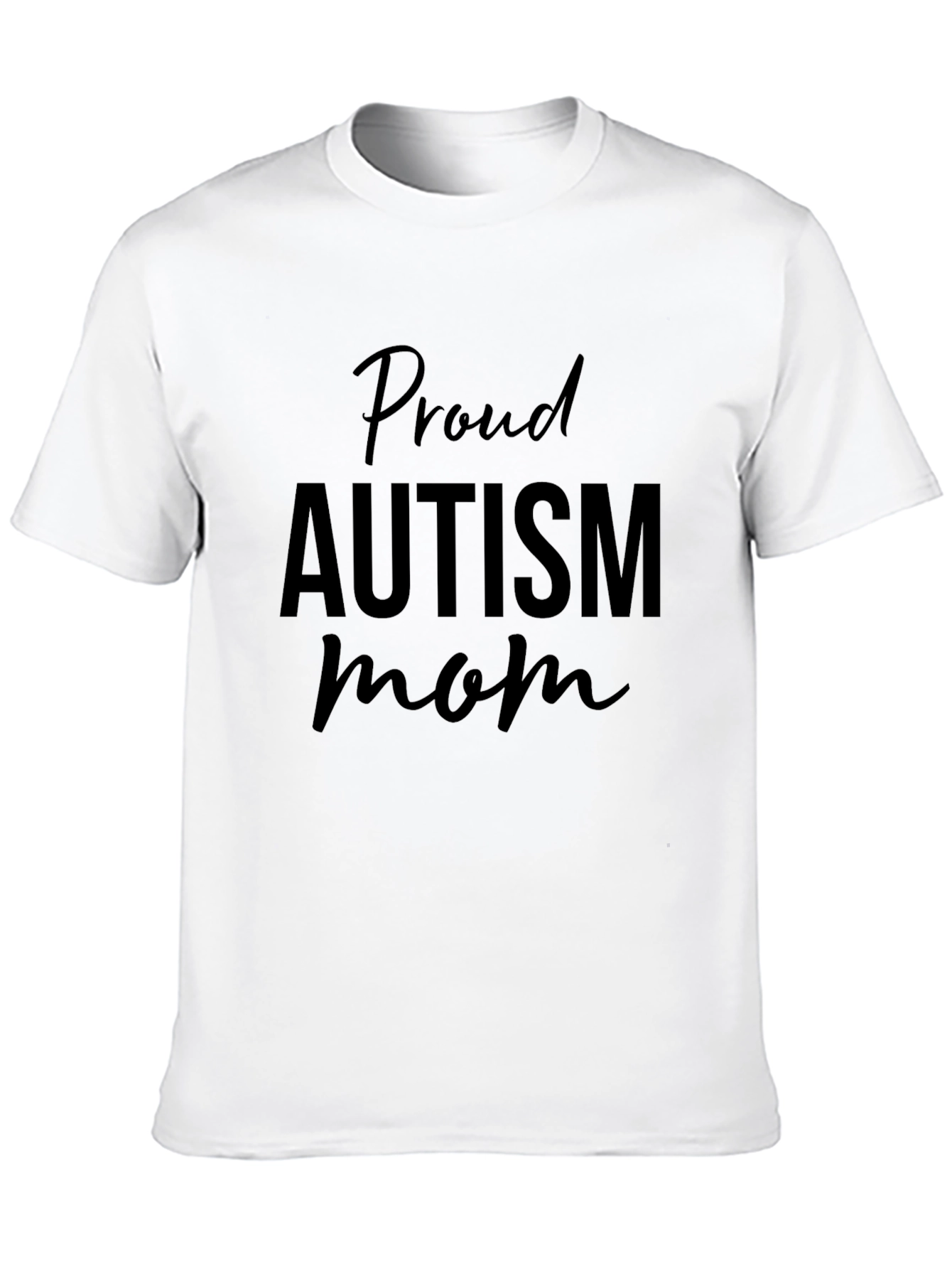 Proud Autism Mom Black T-Shirt
