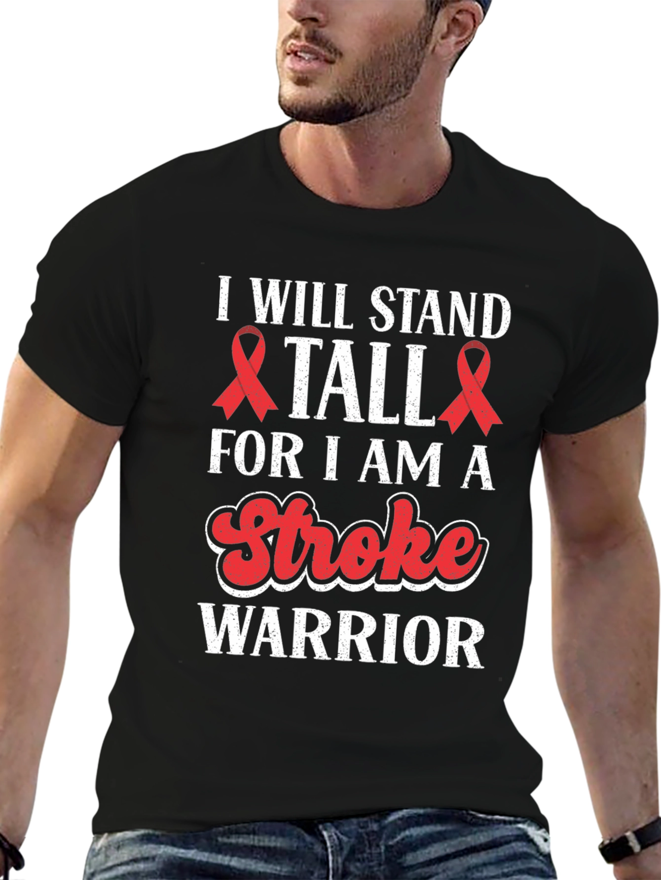 Stroke Warrior Awareness T-Shirt - Stand Tall