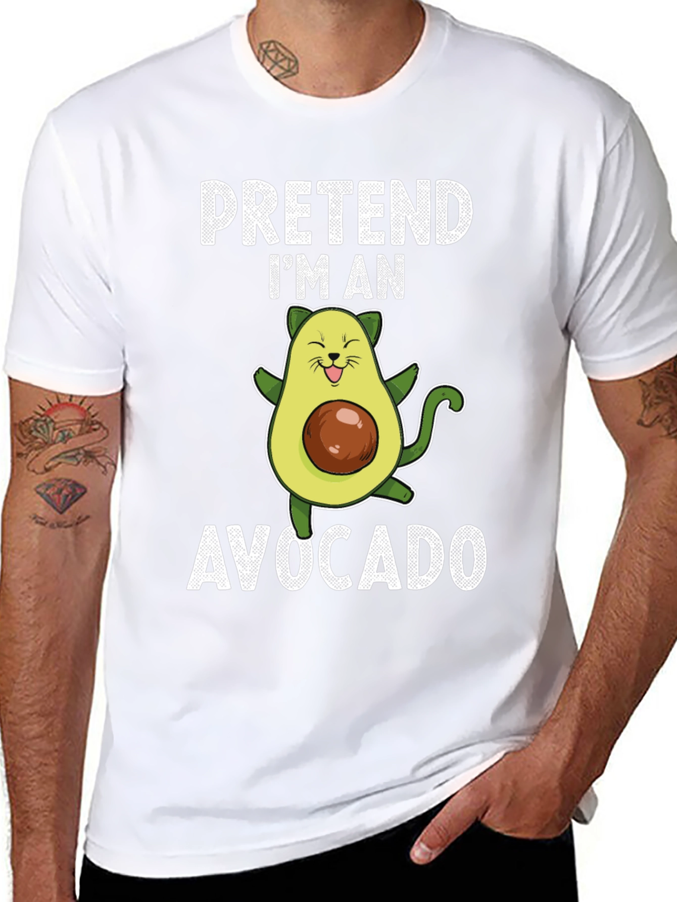 Pretend Im An Avocado T-Shirt Funny Novelty Tee