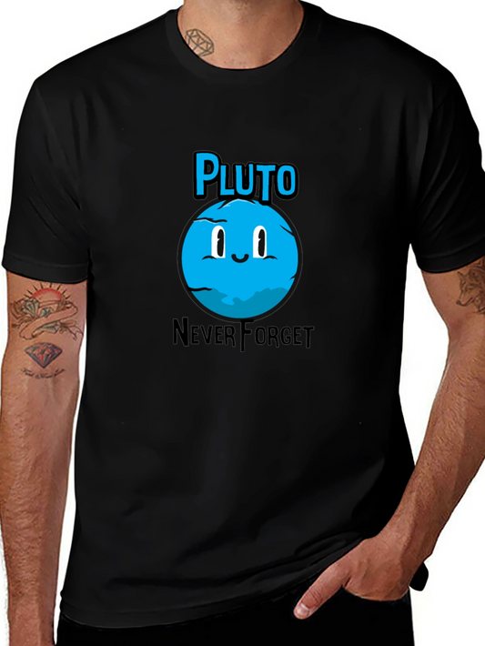 Pluto Never Forget T-Shirt - Cute Planet Design