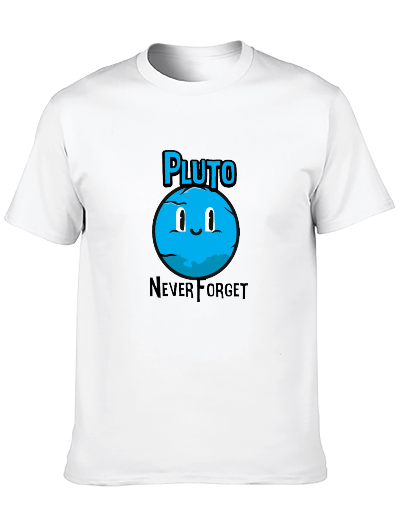 Pluto Never Forget T-Shirt - Cute Planet Design