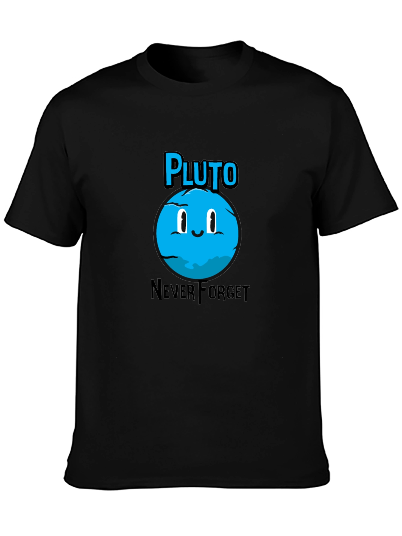 Pluto Never Forget T-Shirt - Cute Planet Design