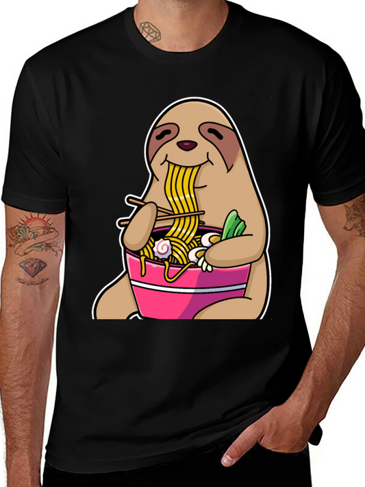 Sloth Ramen T-Shirt - Funny Animal Graphic Tee