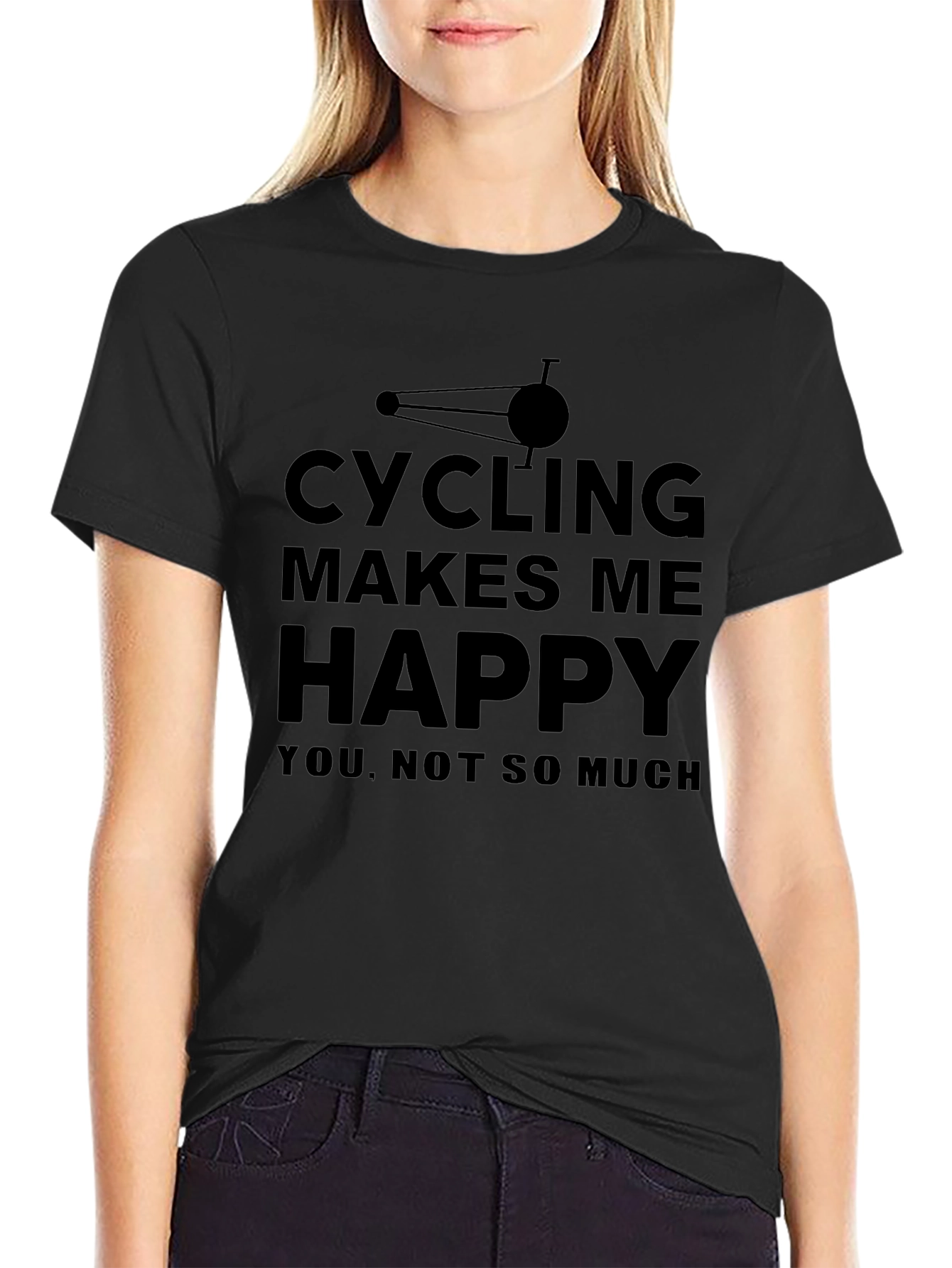 Cycling Makes Me Happy Tee