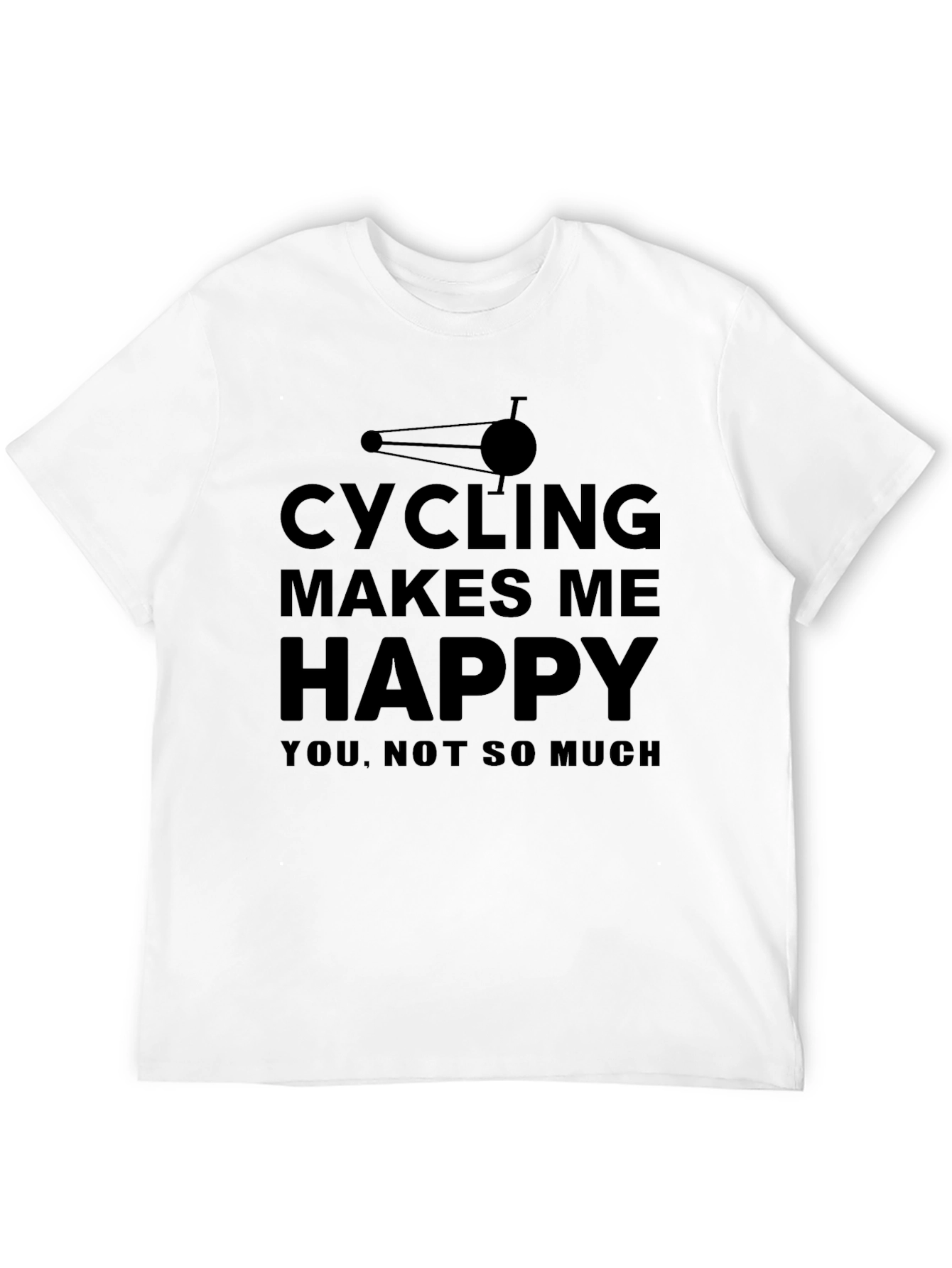 Cycling Makes Me Happy Tee
