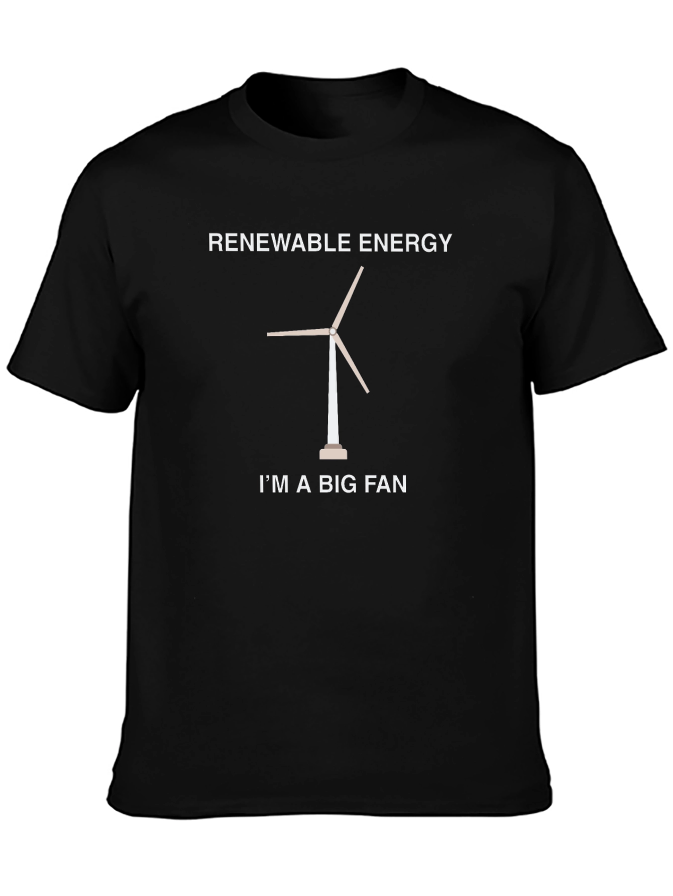 Renewable Energy Fan T-Shirt - Eco-Friendly & Stylish