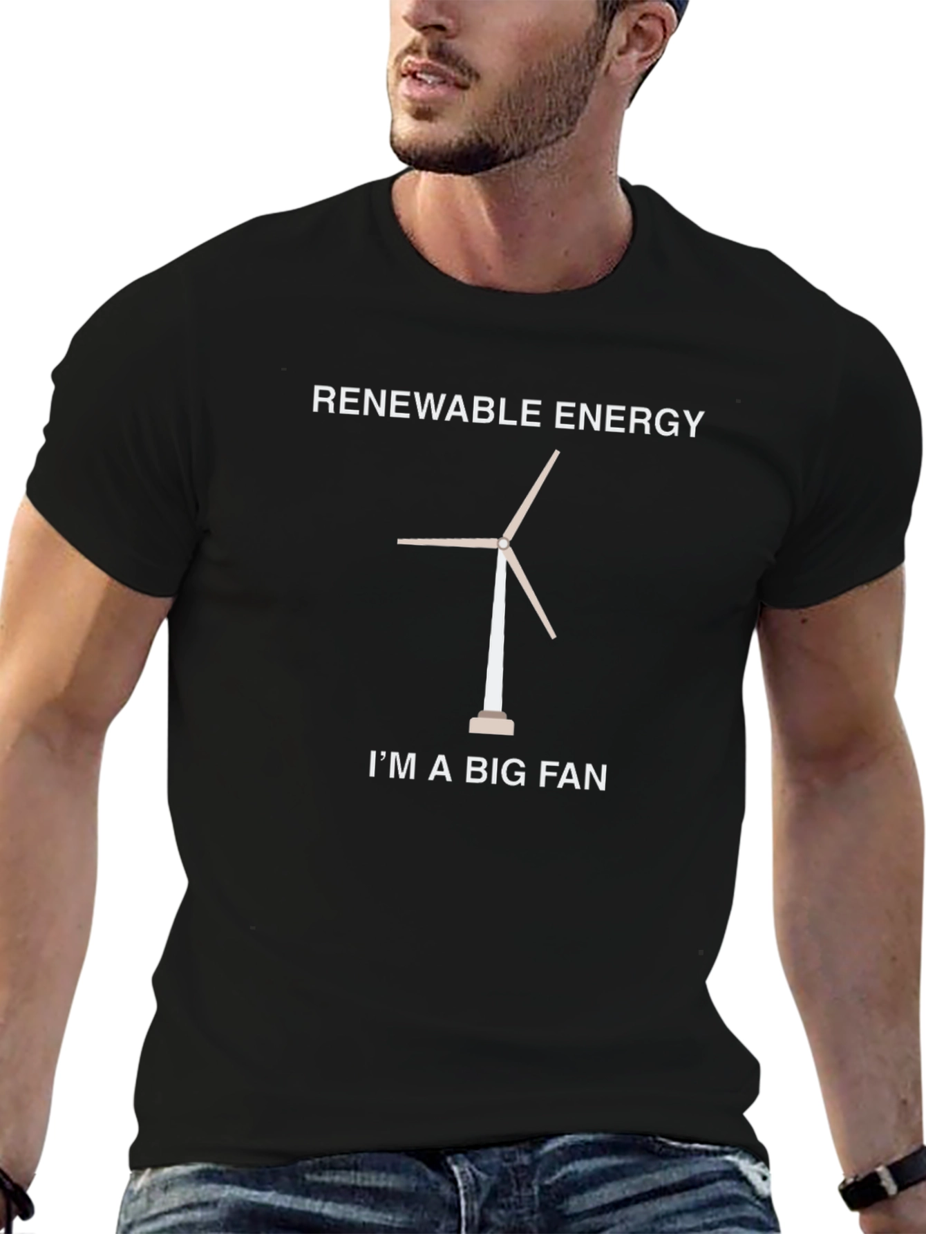 Renewable Energy Fan T-Shirt - Eco-Friendly & Stylish