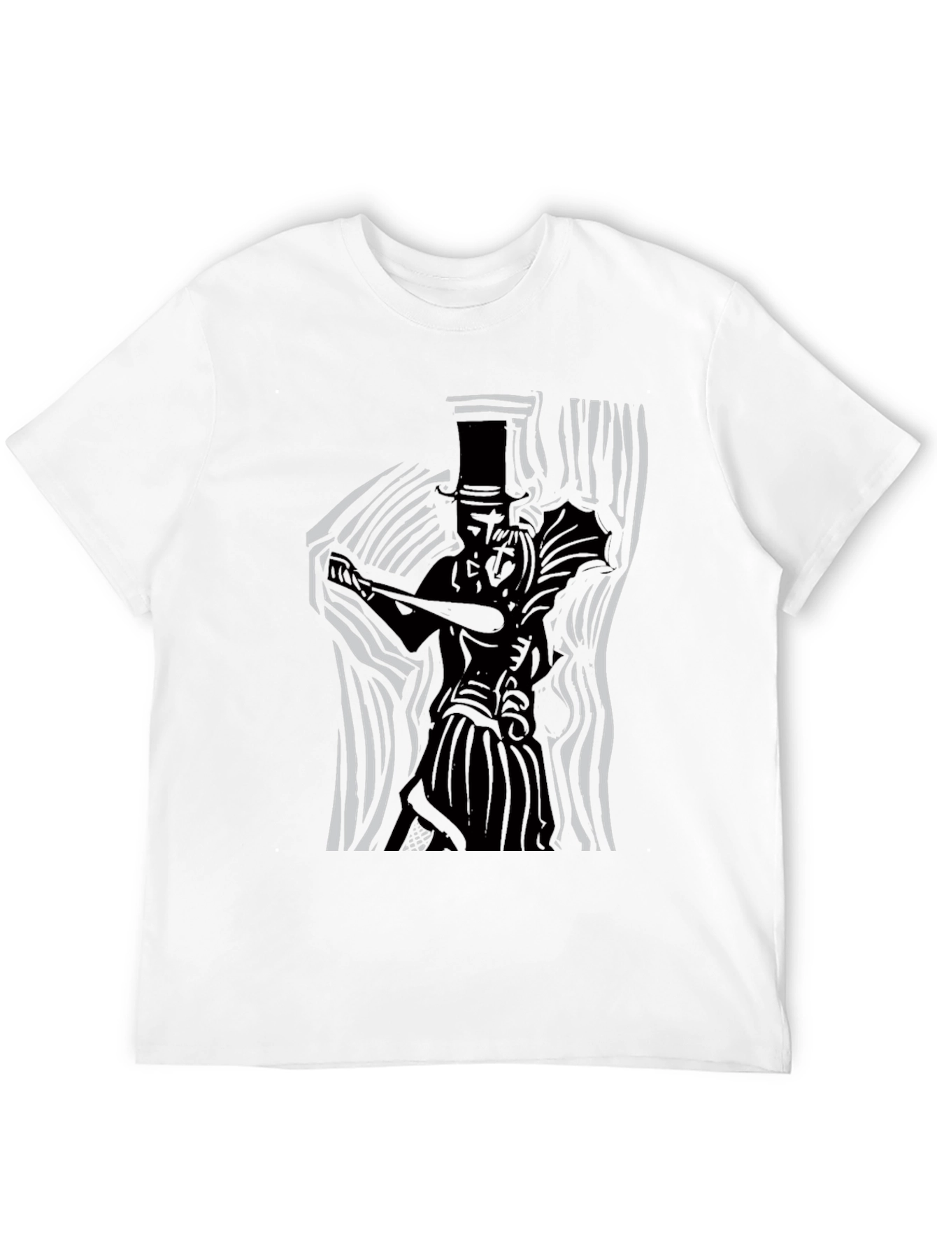 Stylish Black Graphic Print T-Shirt