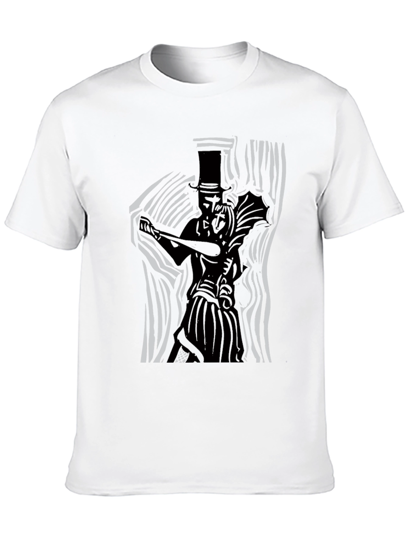 Stylish Black Graphic Print T-Shirt