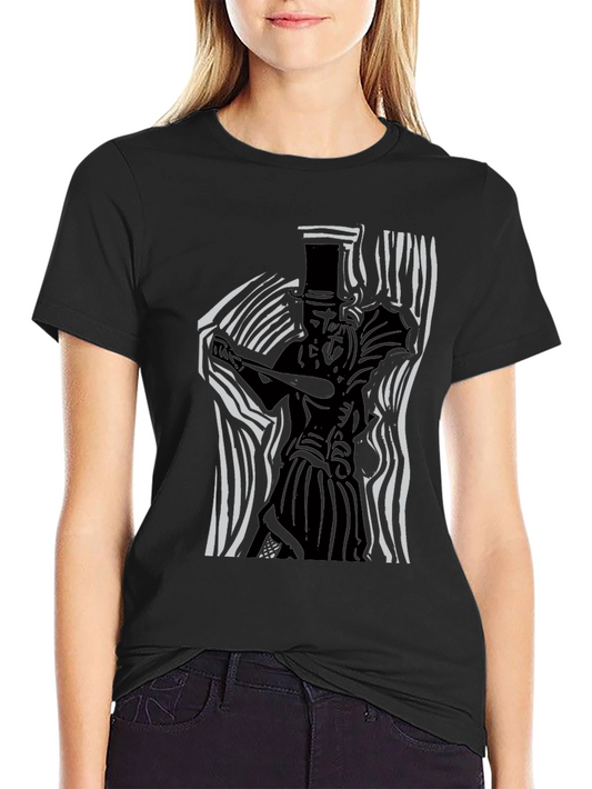 Stylish Black Graphic Print T-Shirt