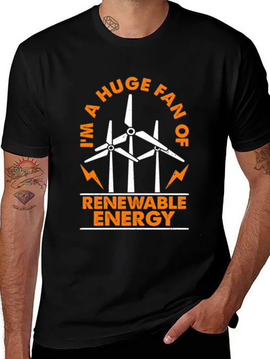 Renewable Energy Fan T-Shirt - Eco Friendly