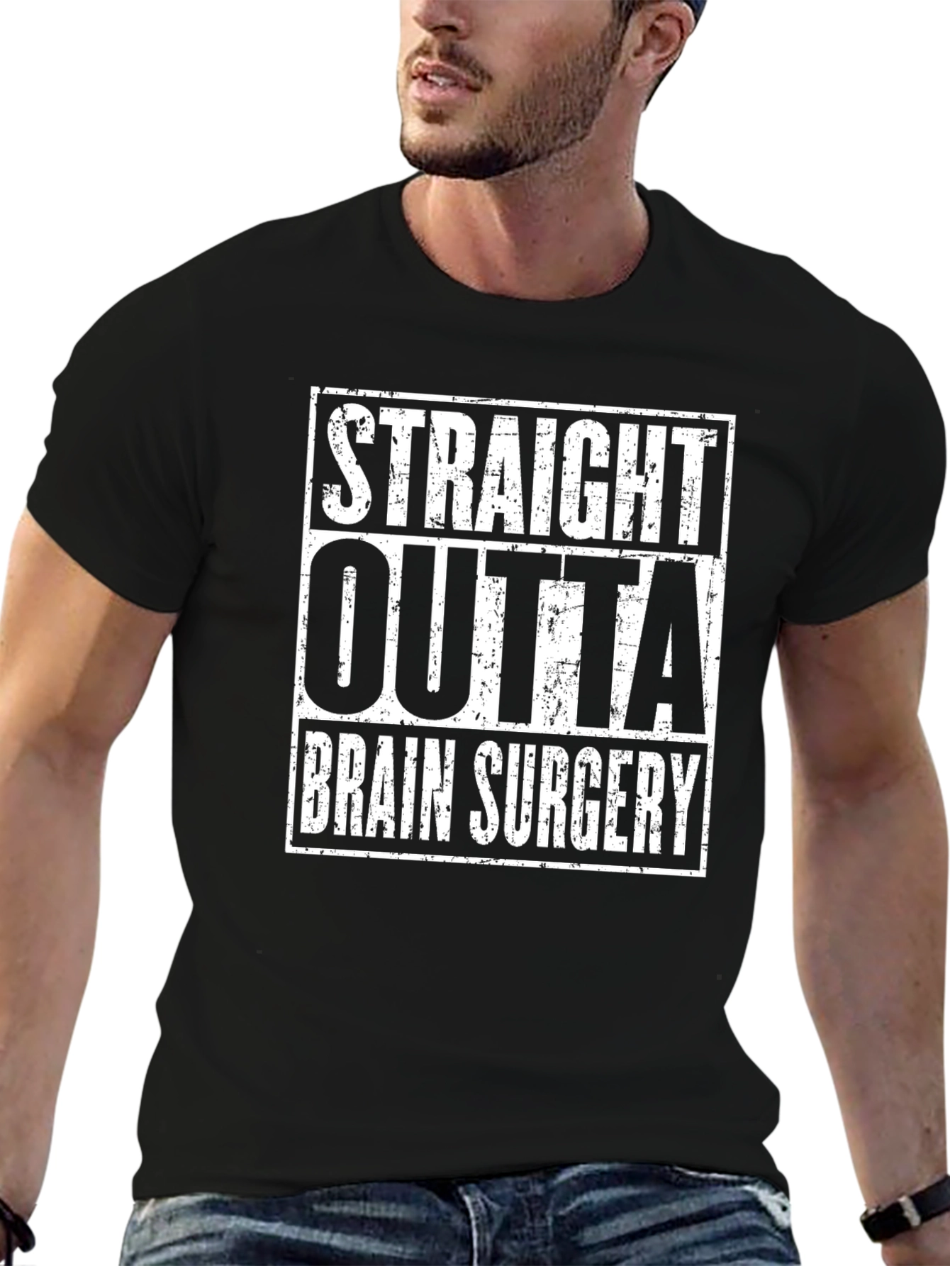 Straight Outta Brain Surgery Graphic Tee