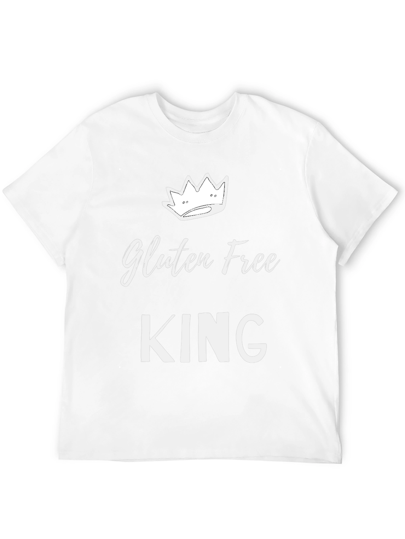 Gluten Free King T-Shirt - Black Cotton Tee