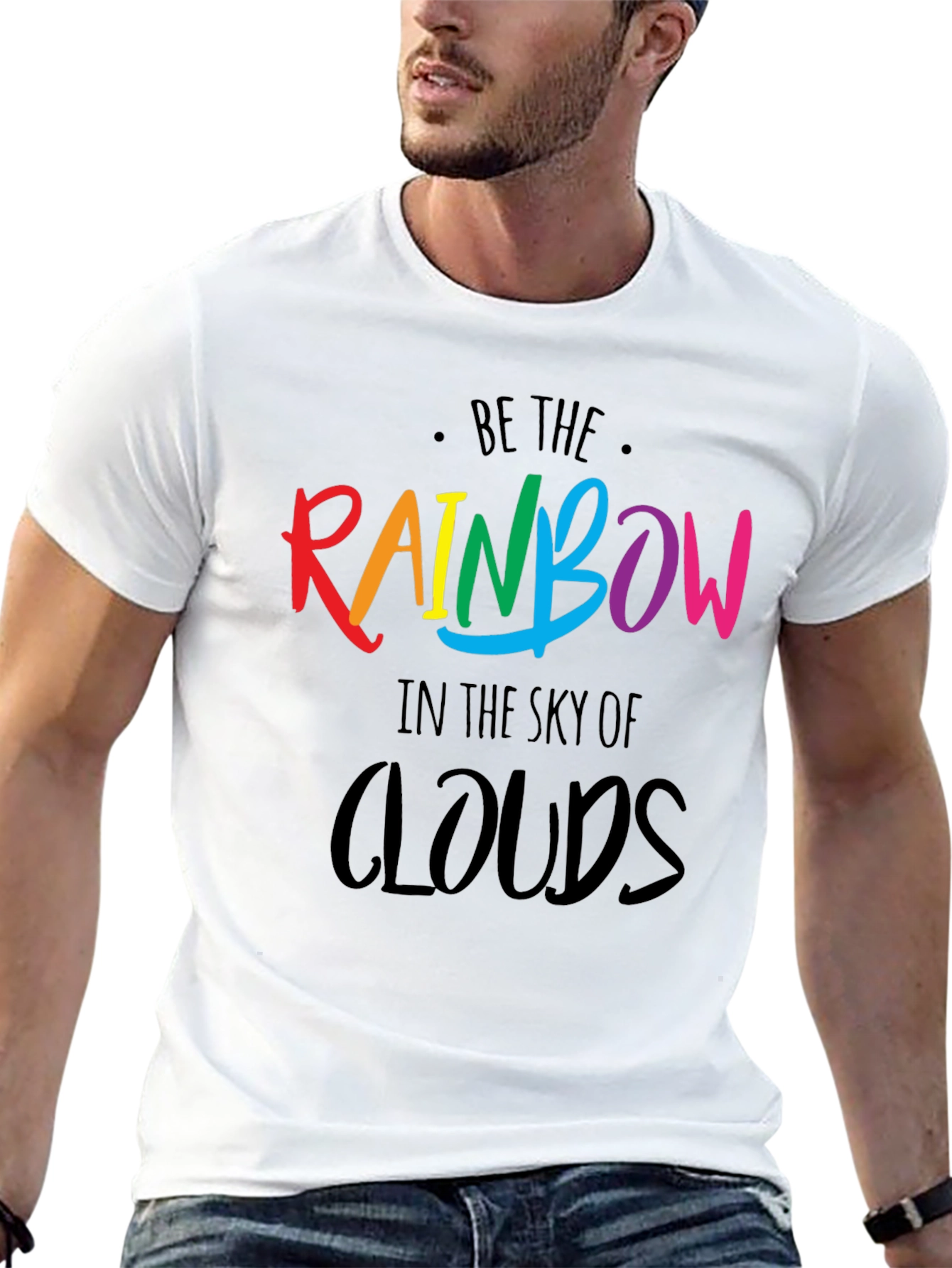 Be The Rainbow T-Shirt - Positive Graphic Tee