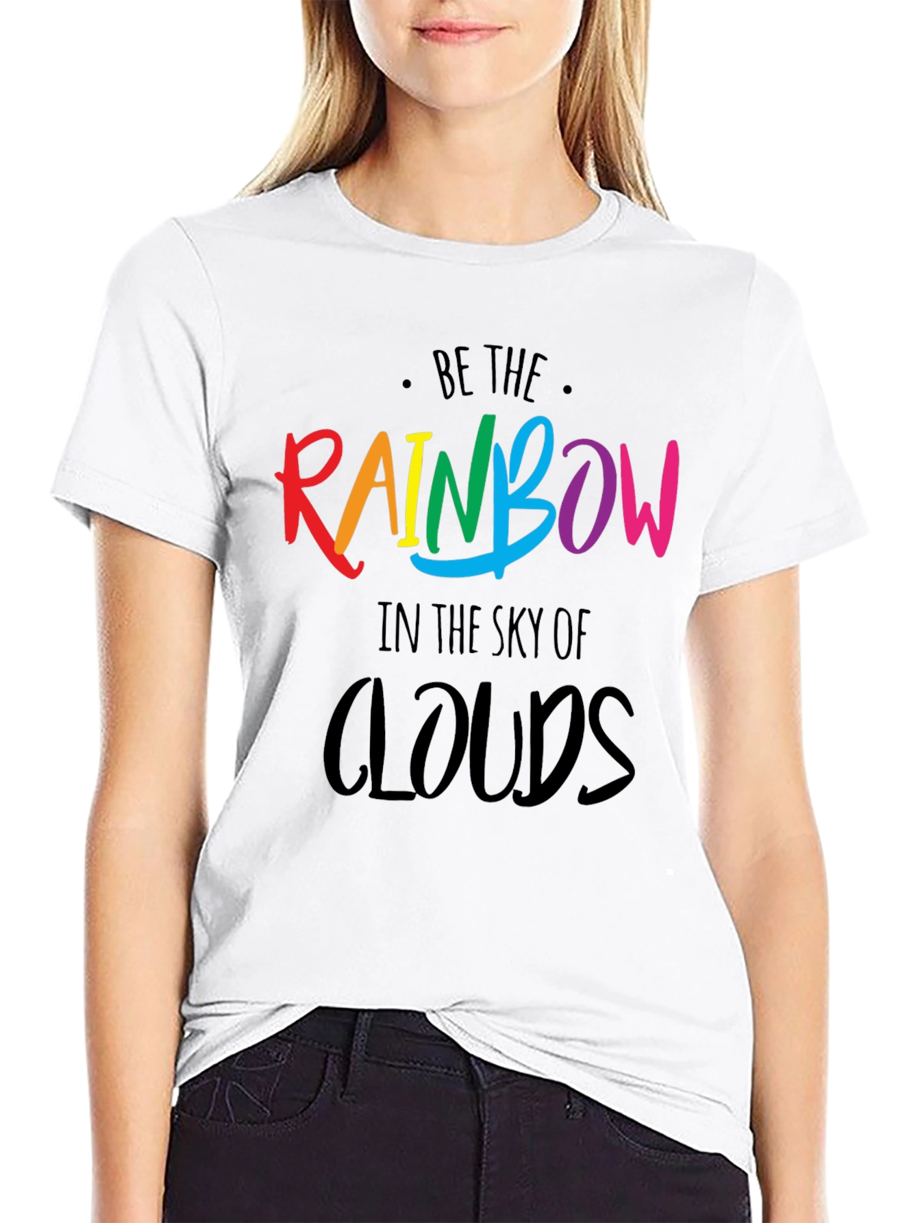 Be The Rainbow T-Shirt - Positive Graphic Tee
