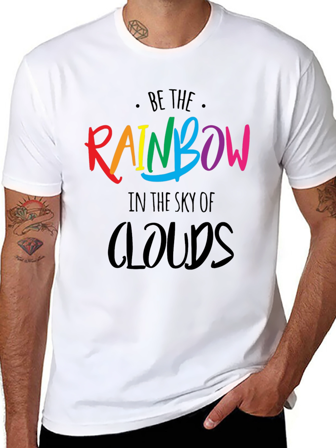 Be The Rainbow T-Shirt - Positive Graphic Tee