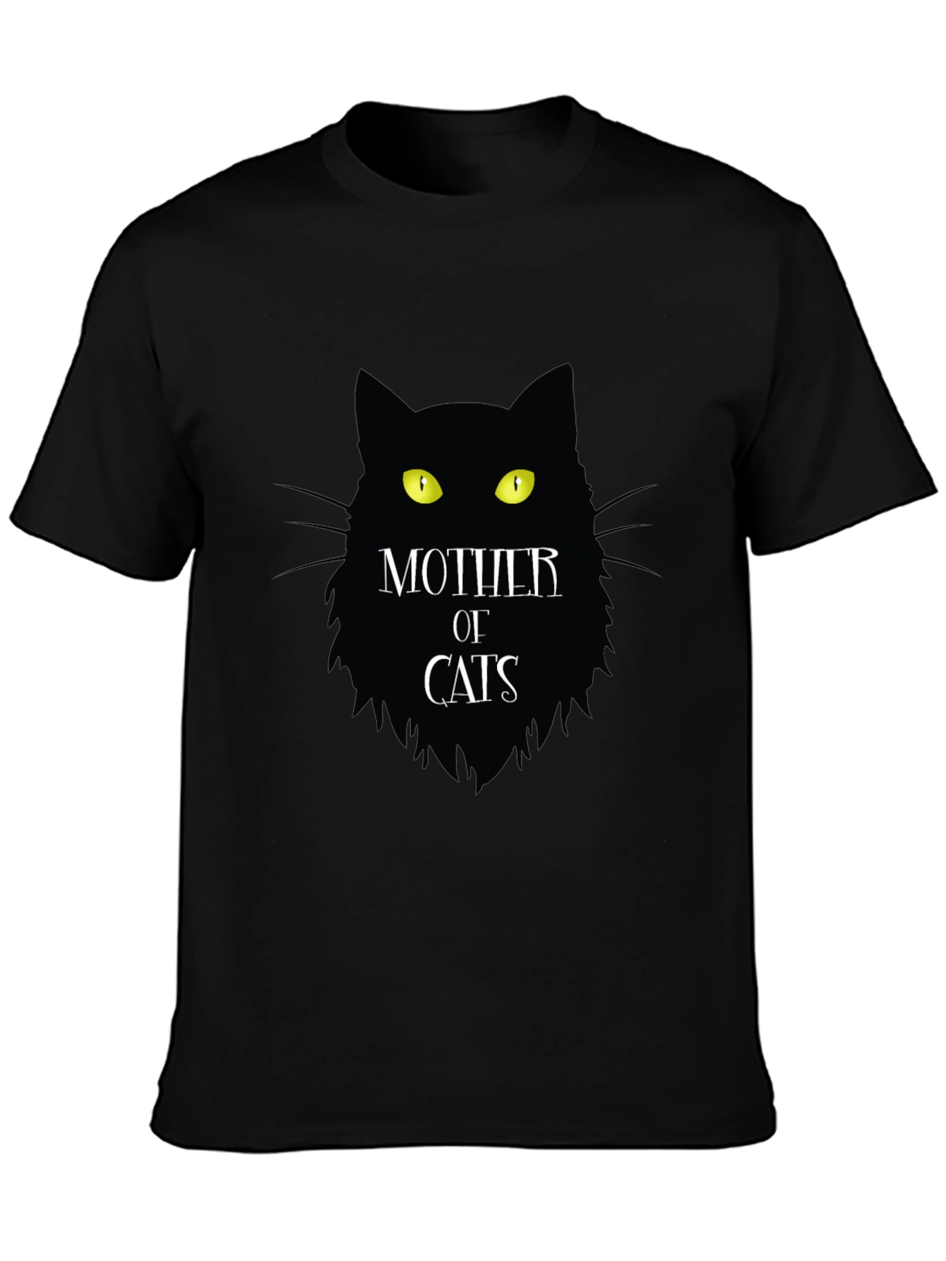 Mother of Cats T-Shirt Black Novelty Tee