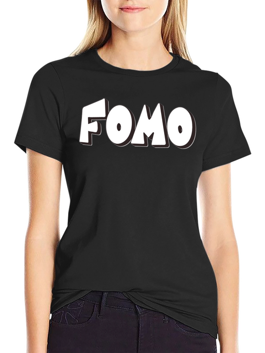FOMO Graphic Tee - Black Short Sleeve T-Shirt