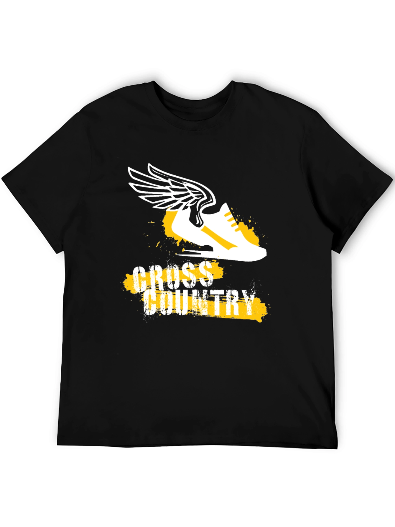 Cross Country Running Tee - Winged Shoe Graphic