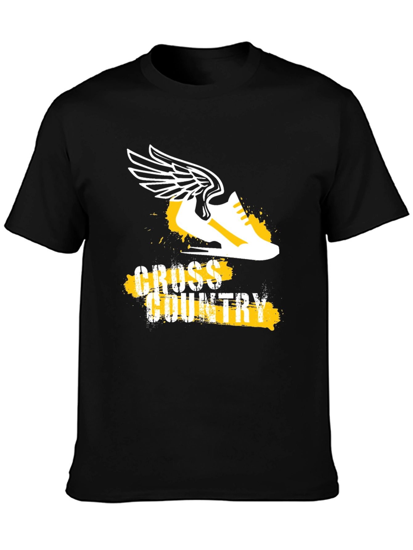 Cross Country Running Tee - Winged Shoe Graphic
