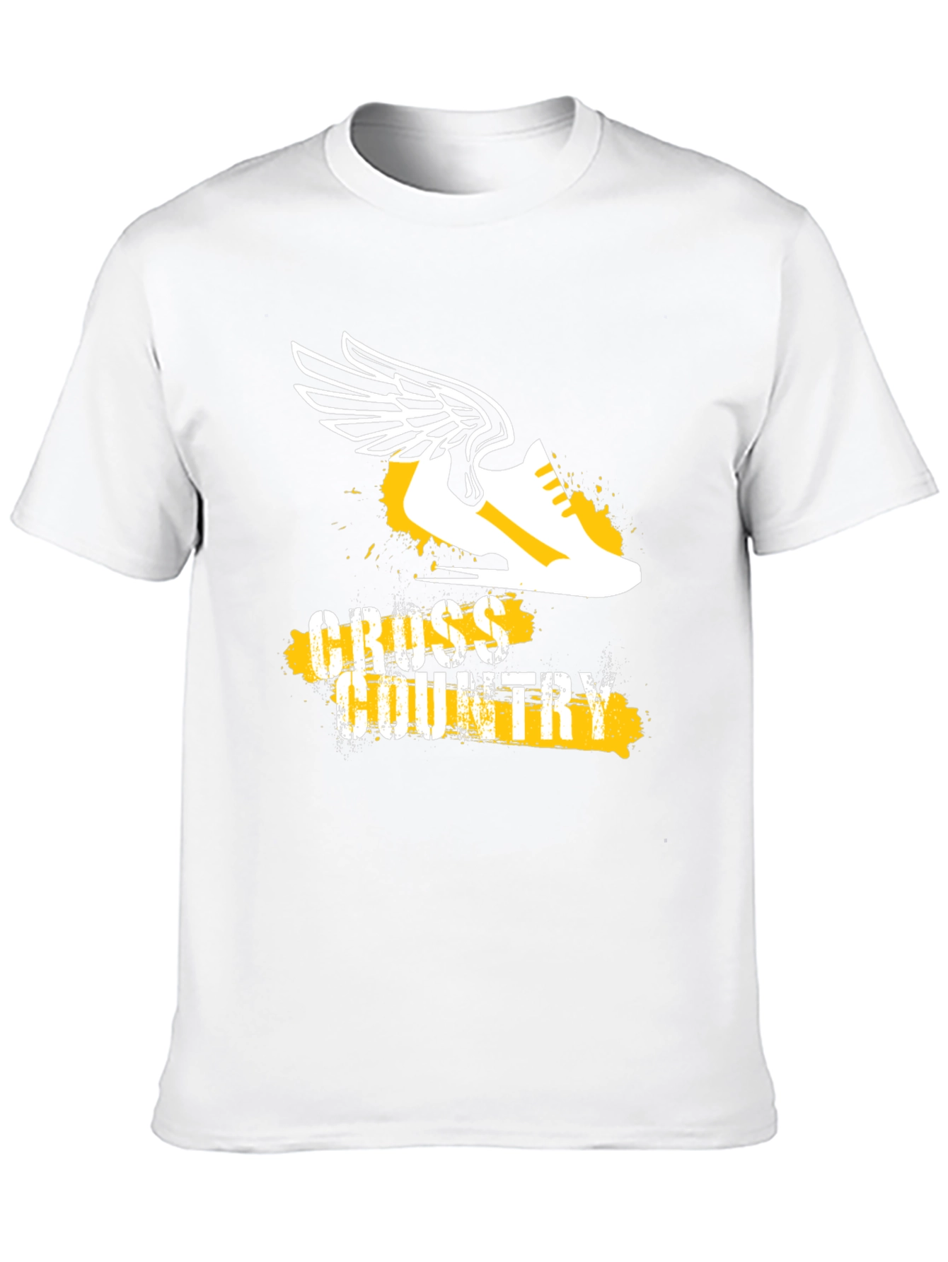Cross Country Running Tee - Winged Shoe Graphic