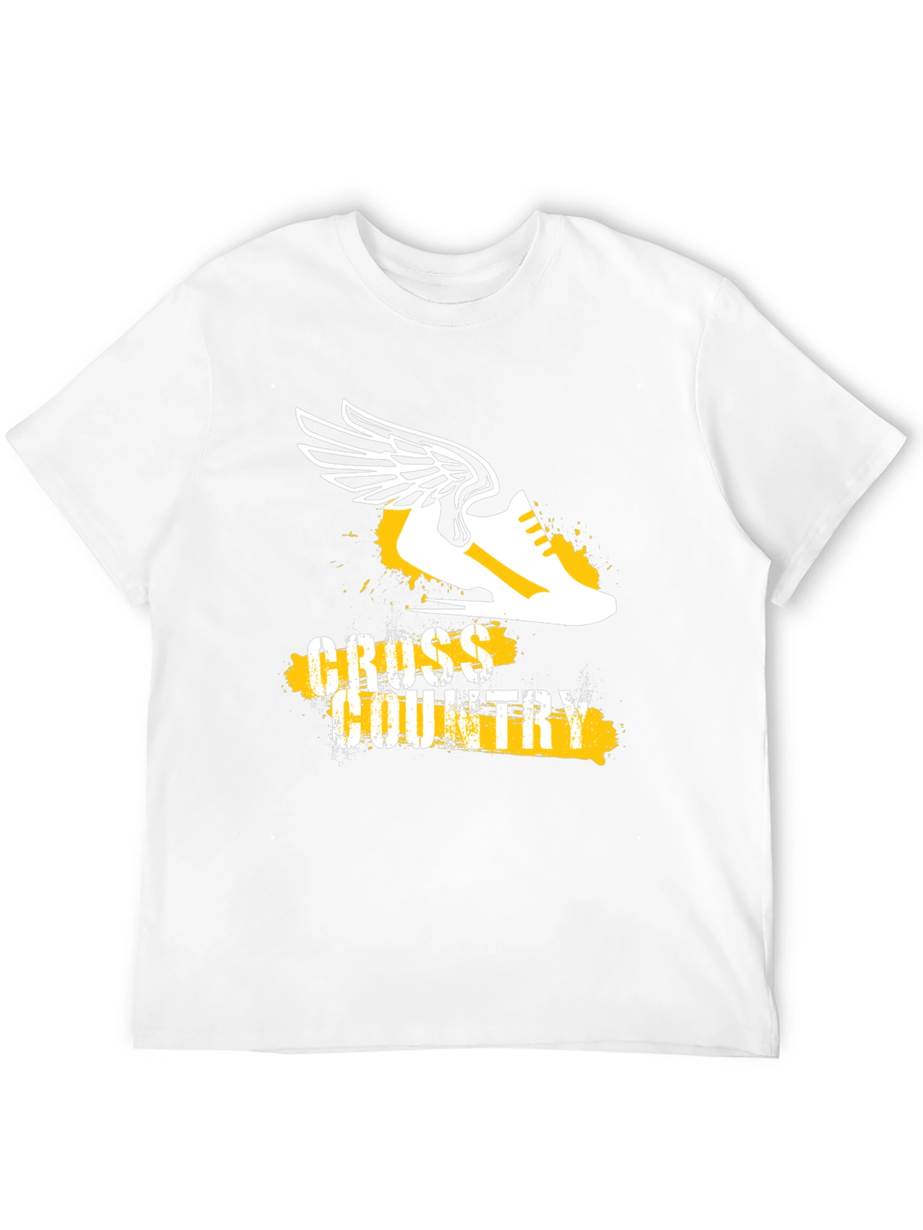 Cross Country Running Tee - Winged Shoe Graphic