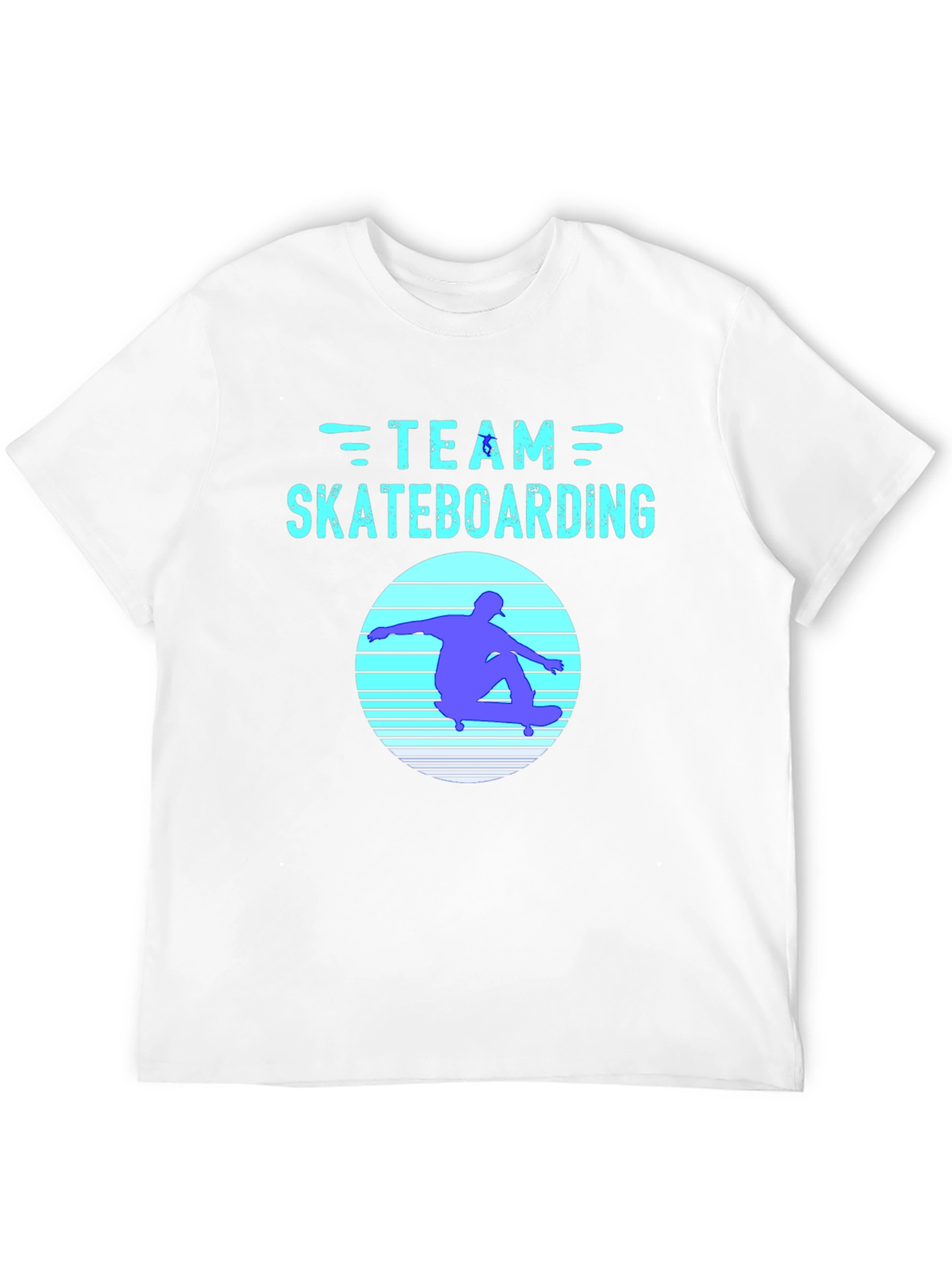 Team Skateboarding Graphic Tee - Black Cotton