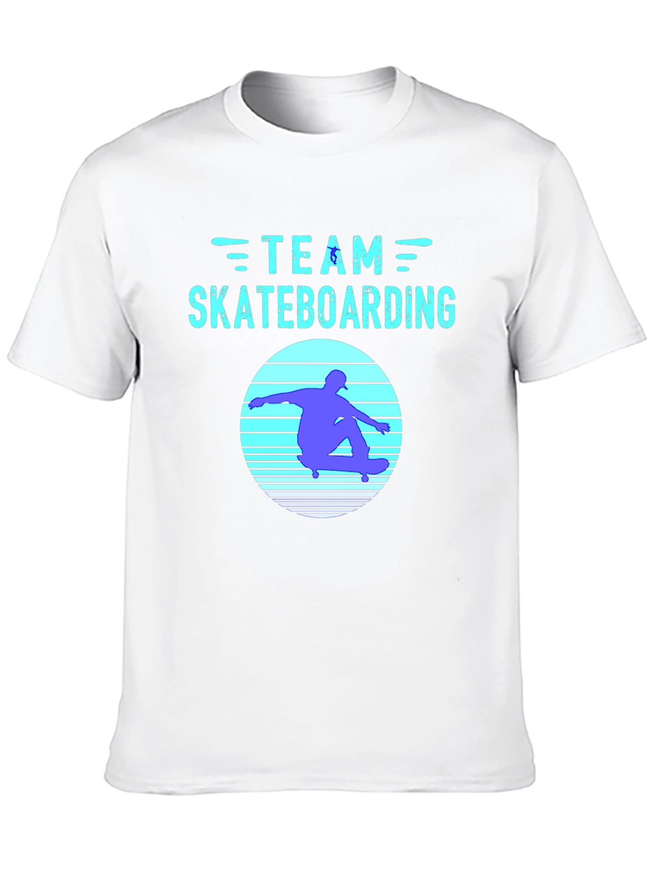 Team Skateboarding Graphic Tee - Black Cotton