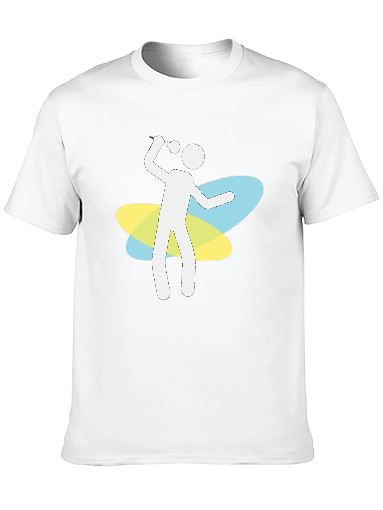 Karaoke Stick Figure Black T-Shirt