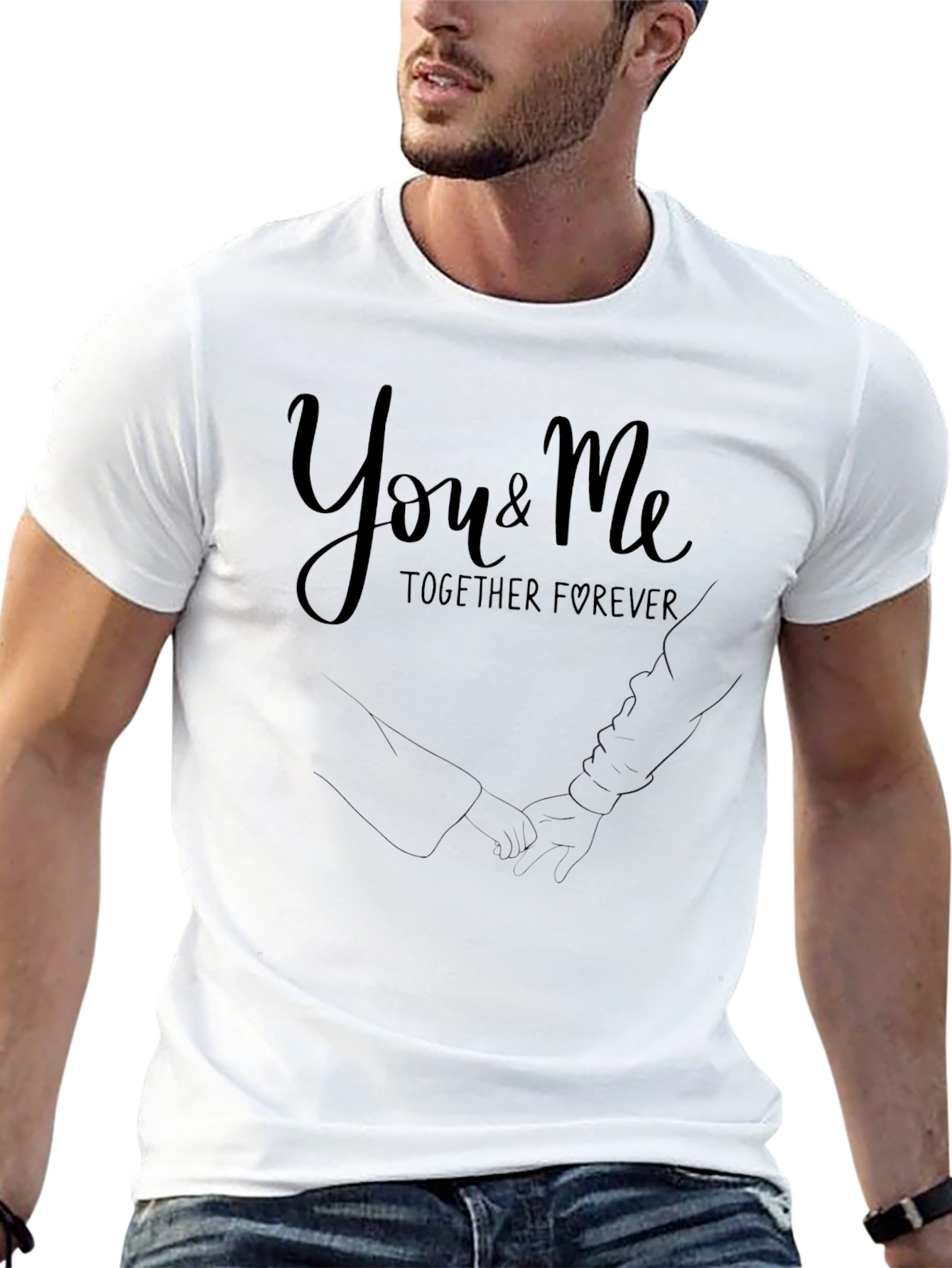 You & Me Forever Black T-Shirt