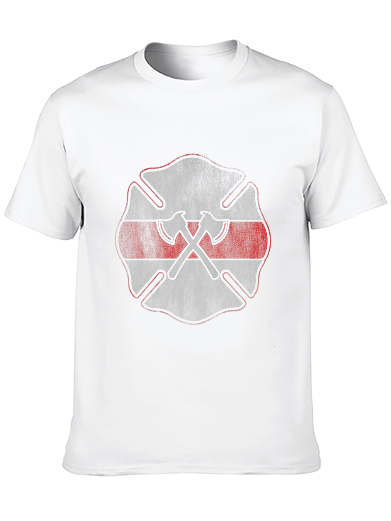 Firefighter Axe Emblem Black T-Shirt