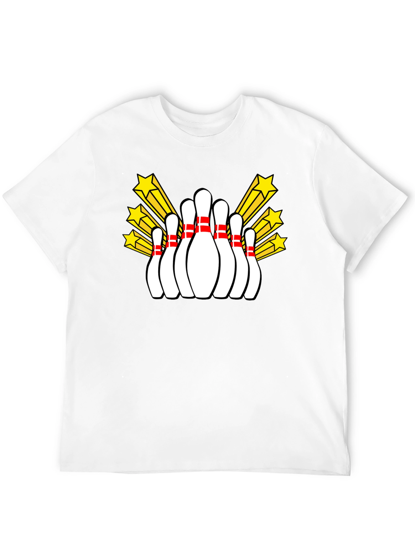 Bowling Pins Starburst Graphic T-Shirt