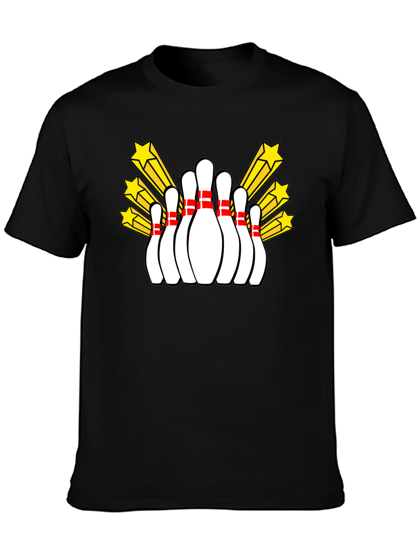 Bowling Pins Starburst Graphic T-Shirt
