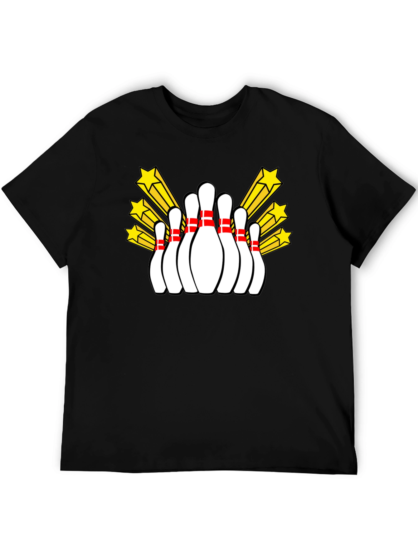 Bowling Pins Starburst Graphic T-Shirt