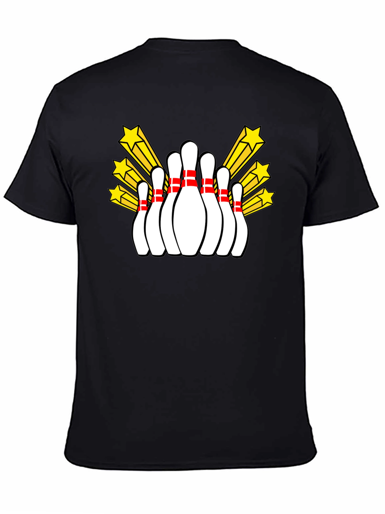 Bowling Pins Starburst Graphic T-Shirt
