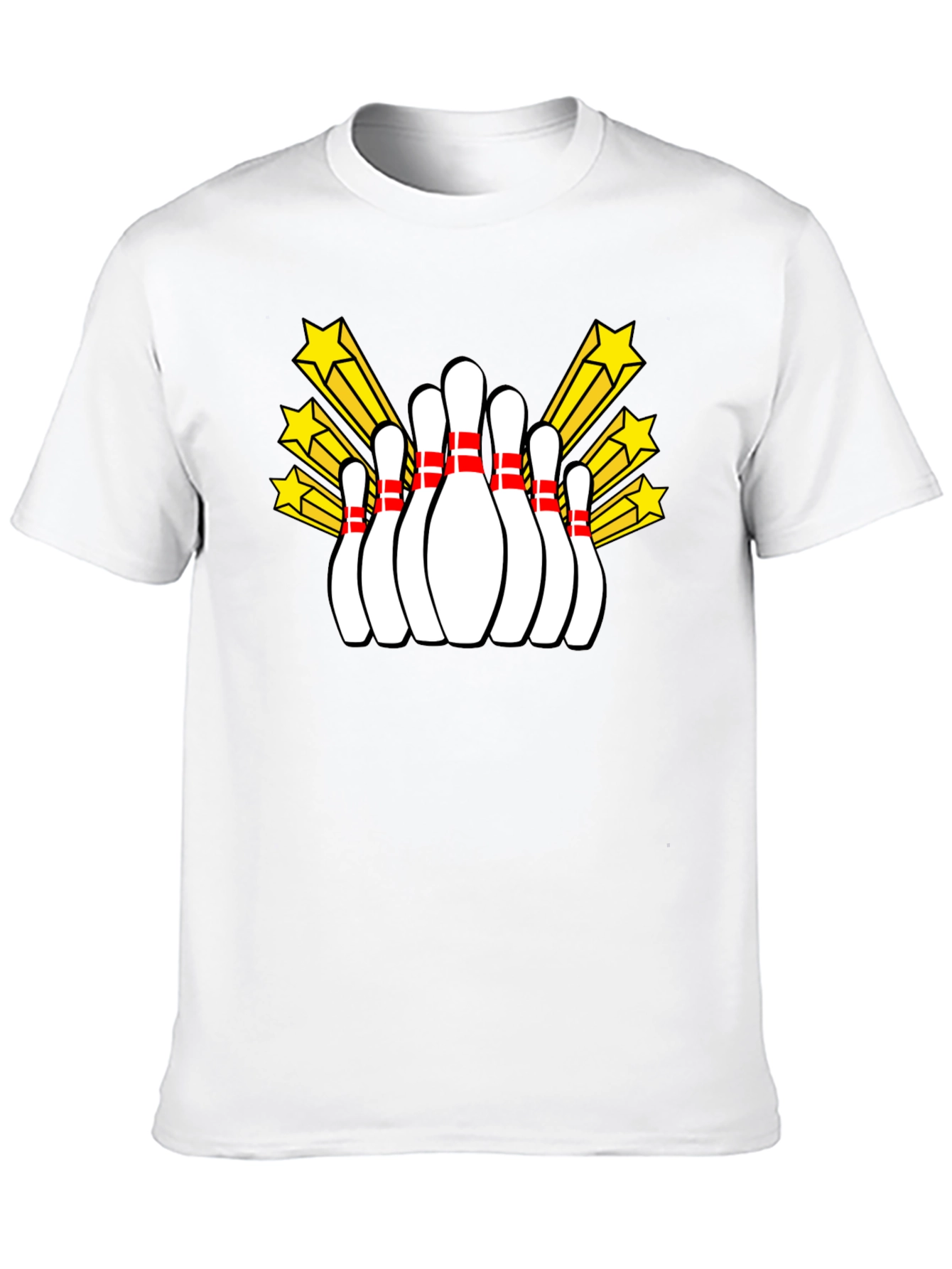 Bowling Pins Starburst Graphic T-Shirt