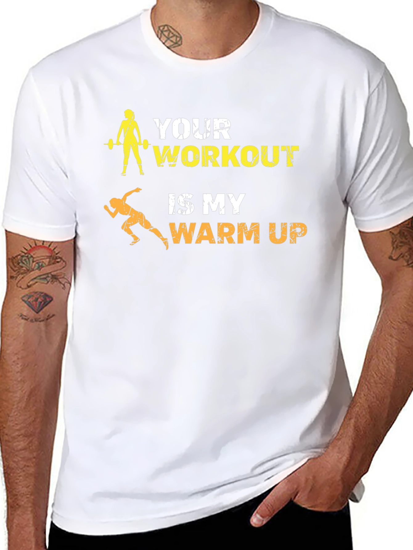 Workout Warm Up Graphic Tee