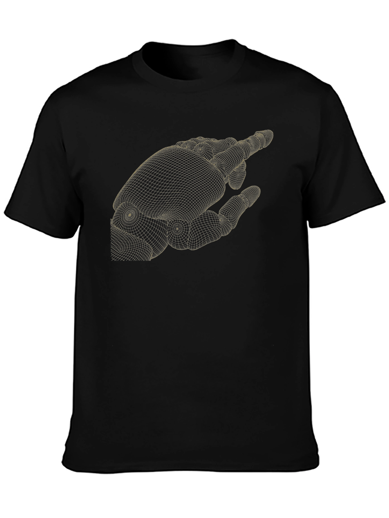 Robotic Hand Graphic T-Shirt - Modern Tech Style