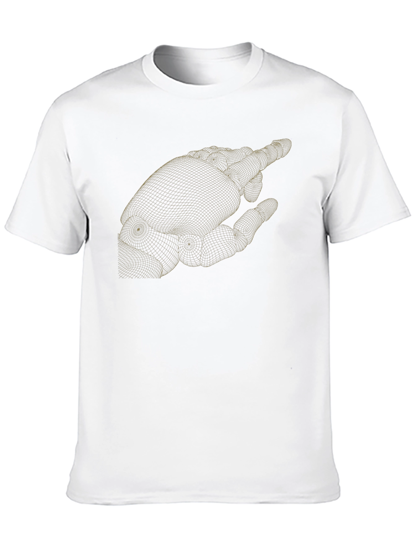 Robotic Hand Graphic T-Shirt - Modern Tech Style