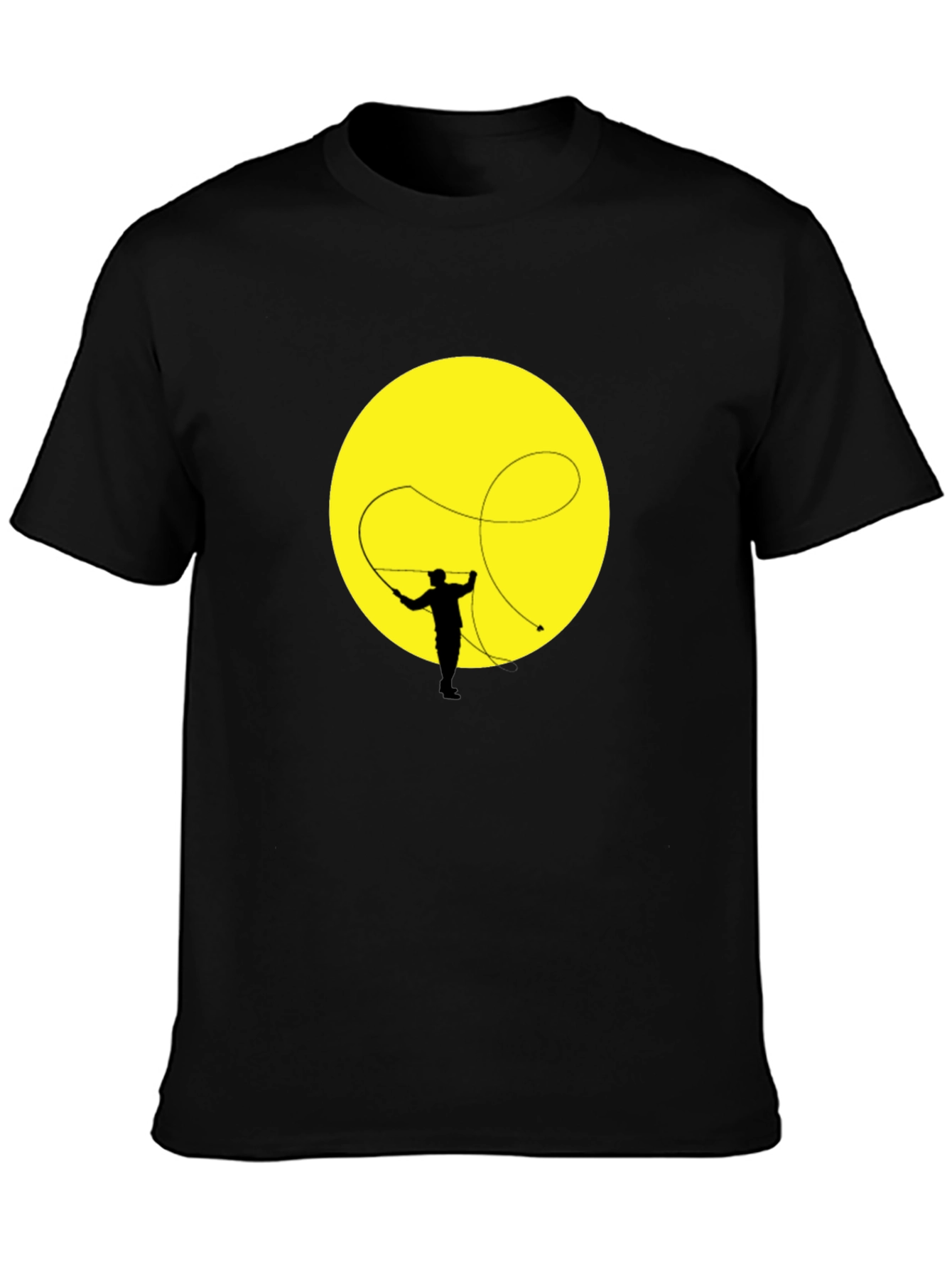 Retro Rodeo Whip T-Shirt - Black