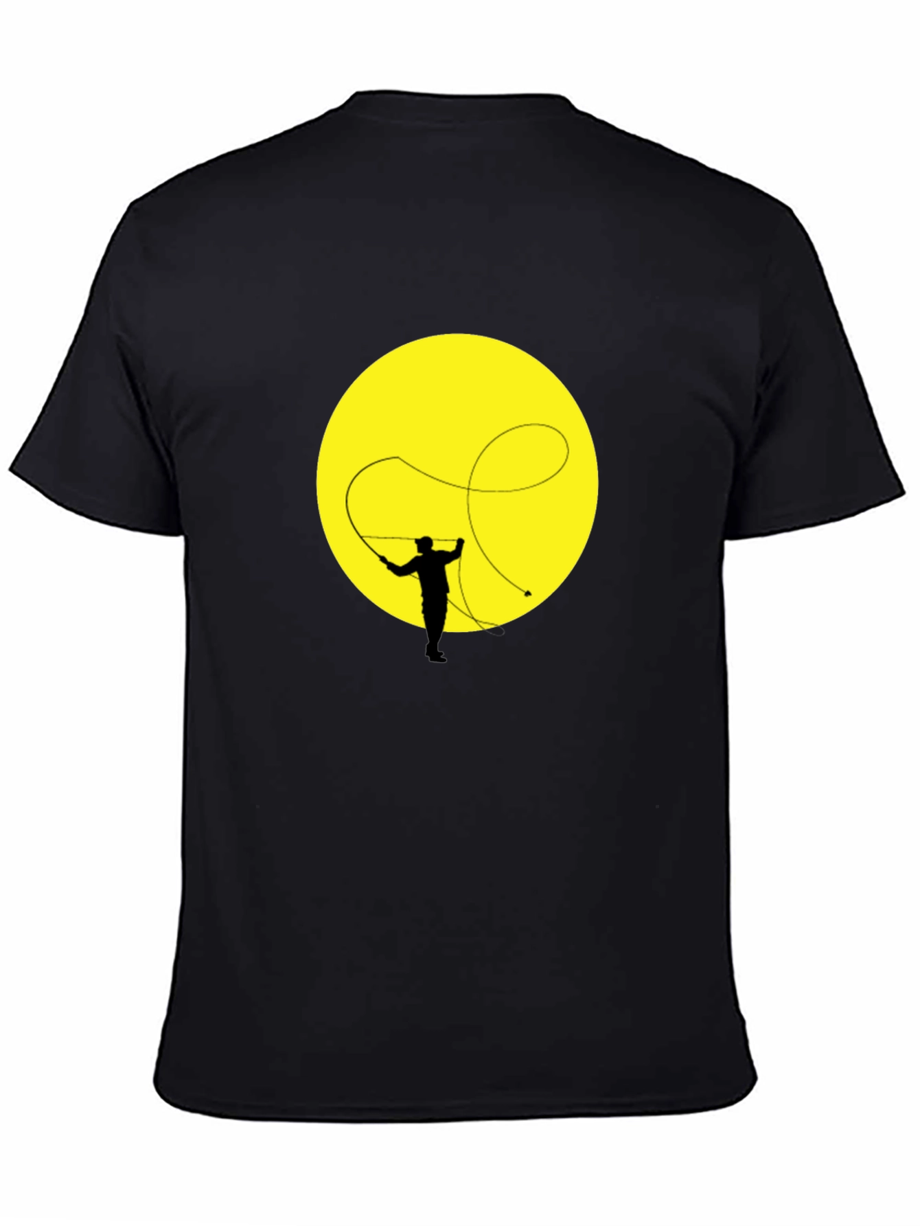 Retro Rodeo Whip T-Shirt - Black