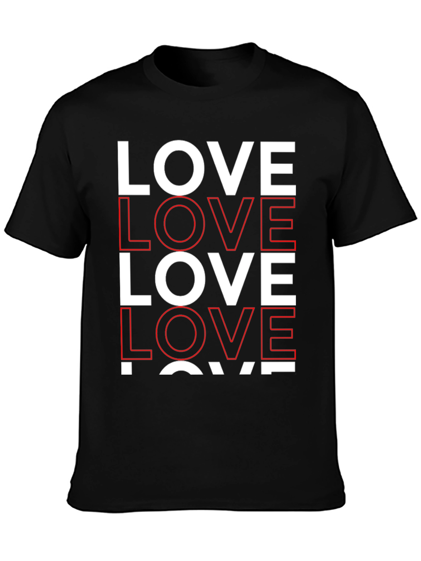Bold Love Graphic Tee - Classic Crew Neck