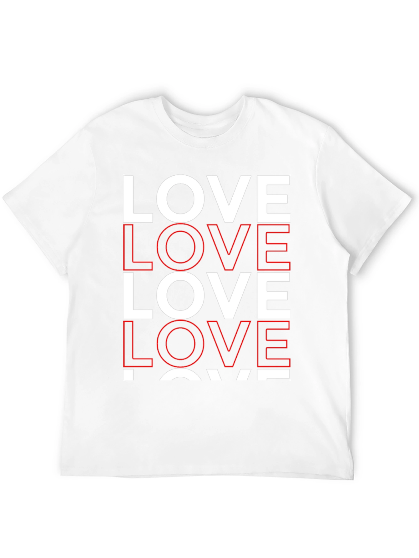 Bold Love Graphic Tee - Classic Crew Neck