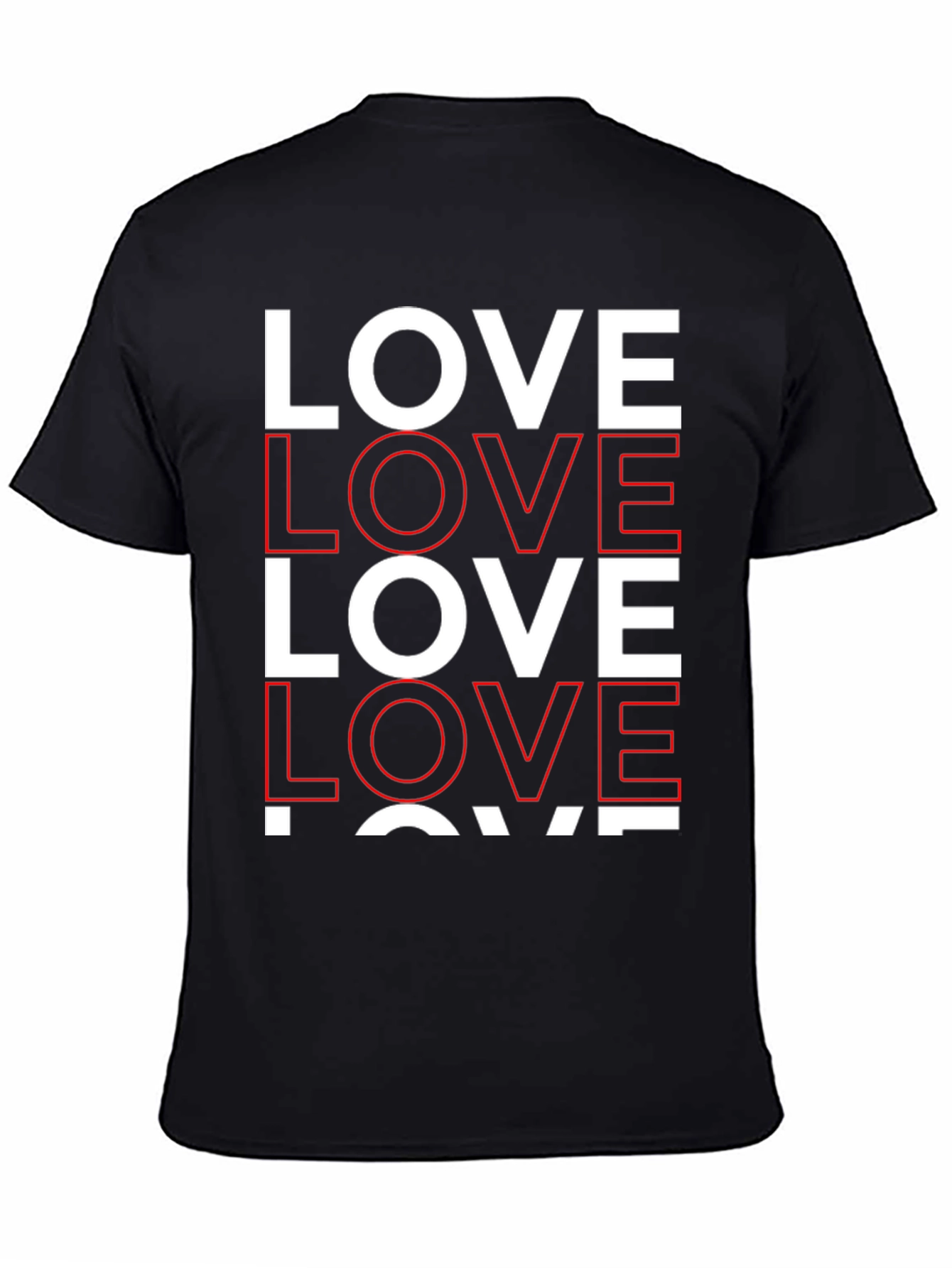 Bold Love Graphic Tee - Classic Crew Neck