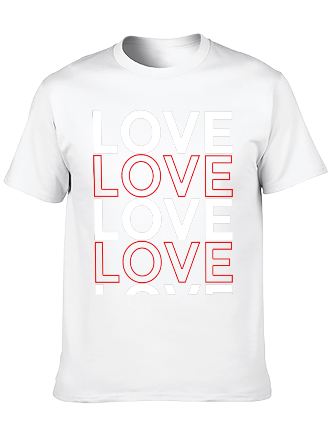 Bold Love Graphic Tee - Classic Crew Neck